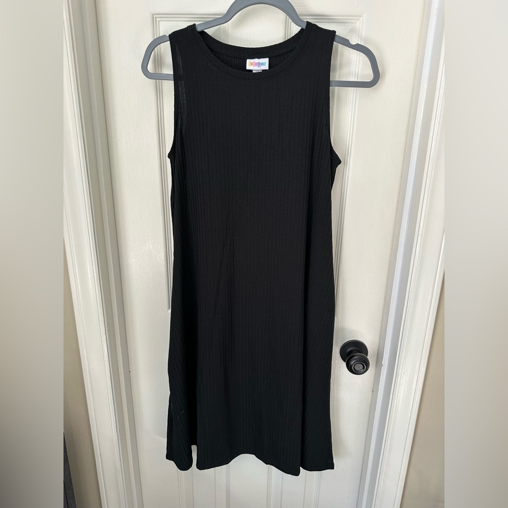 Lularoe Ribbed Black Dress